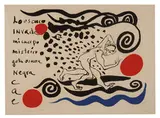 Lo Oscuro Invade by Alexander Calder, c. 1970, Color lithograph on wove paper, sold Nov 2018