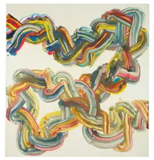 Yucca by Bernard Frize, 1999, Acrylic and resin on canvas, sold Nov 2018