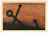 Ed Ruscha, Anchor in Sand, 1991, 2-color lithograph on white Rives BFK paper