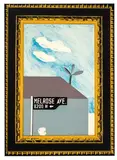 Picture of Melrose Avenue in an Ornate Gold Frame (from A Hollywood Collection) by David Hockney, 1965, Color lithograph on Rives BFK mould-made paper, sold Nov 2018