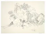John Altoon, Frog and Princess Series #14, 1968, Ink and airbrush on illustration board