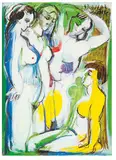 Karlen Hovespian, Girlfriends, 1994, Oil on canvas