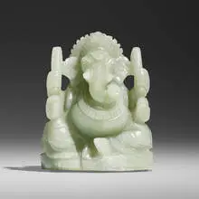 Asian, Ganesha figure, nephrite