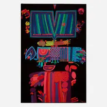 Stig Lindberg, Untitled, c. 1960, screenprint on velvet