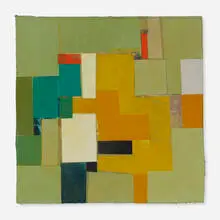Steven Johanknecht, Untitled (Abstract Composition), 2009, oil on canvas mounted to board
