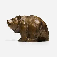 Boj Modin-Hülphers, Untitled (bear), c. 1940, patinated bronze