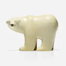 Lisa Larson, Polar bear, c. 1976, glazed stoneware
