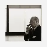 Bill Engdahl, Ludwig Mies van der Rohe at Crown Hall, IIT Chicago, 1956, archival pigment inkjet print