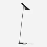Arne Jacobsen, Visor floor lamp, enameled steel, enameled brass