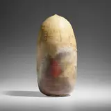 Untitled by Toshiko Takaezu, anagama-fired porcelain, sold Jan 2024
