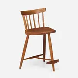 Mira high chair by George Nakashima, 1968, American black walnut, hickory, sold Jan 2024