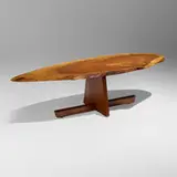 Minguren I coffee table by George Nakashima, 1977, American black walnut, sold Jan 2024