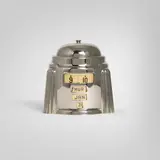Herbert Lamport, Kal-Klok desk clock/calendar, 1938, chrome-plated brass