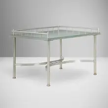 Warren McArthur, Desk from the Virginia State Library, Richmond, 1939, anodized tubular and machined aluminum, laminate