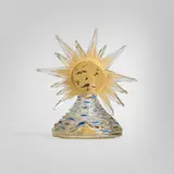 Le Roy Soleil stoppered perfume bottle by Salvador Dali and Elsa Schiaparelli, 1946, hand painted and gilt glass, sold Nov 2025
