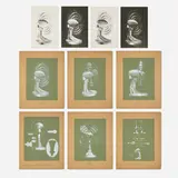 Art Déco, Collection of table fan renderings and photographic prints
