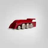Art Déco, Train toy, c. 1935, lacquered wood