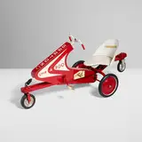 Garton Toy Company, Spin-A-Roo pedal car, c. 1960, enameled steel, rubber