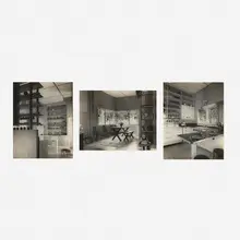 William Keck, Halcyon House photographs, collection of three, 1941, gelatin silver print