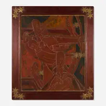Karoly Fulop, The Night, 1930, carved and painted wood