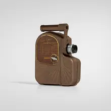 George Kende, Univex, model A-8 8mm movie camera, 1936, crackle-lacquered metal