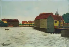 Le vieux moulin de Buzaucais by Camille Bombois, 1932, Öl auf Leinwand, sold Nov 2011