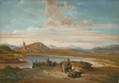Deutsch, um 1835, Aqua Acetosa, Öl auf Leinwand