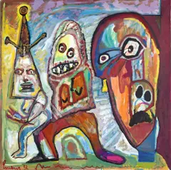 Baas by Lucebert, 1992, Öl auf Leinwand, sold Jun 2012