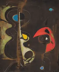 Otto Greis, Ohne Titel, 1951, Öl auf Leinwand