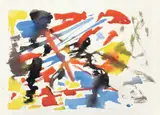 Ohne Titel (Farbspiele) by Ernst Wilhelm Nay, 1952, Aquarell auf Velin, sold Jun 2012