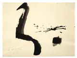 A 30.6.63 by Julius Heinrich Bissier, 1963, Tuschpinsel auf Japan, sold May 2013