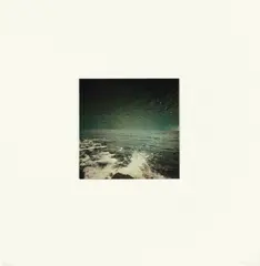 Meer by Gerhard Richter, 1972, Farboffset auf leichtem weißen Karton, cellophaniert und auf weißen Halbkarton montiert, sold May 2013