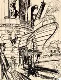 Karl Hubbuch, Hotel in Nizza