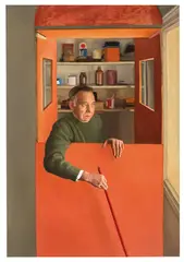 Daniel Quintero, Cabina Naranja, 1978-1979, Oil on cloth