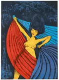 Salomé by Rufino Tamayo, 1984, Color lithograph on Somerset paper, sold Nov 2018