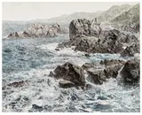 Choi Yeong-geol, Seashore, 2002, Watercolor on paper mounted to board