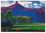 Artashes Abraamyan, Green Trees by the Blue Mountains, 1979, Oil on canvas
