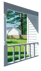 Warner Friedman, Rene's Yard, 1996, Acrylic on canvas