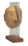 David Gilhooly, Untitled, c. 1990, Stoneware, wood, and acrylic glass