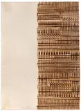Arnaldo Pomodoro, Sculpture and Print (2), Sculpture: Silver patinated bronze; Print (''7-Lettere-Lettera a Meta): Embossing on Fabriano Rosaspina paper