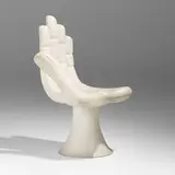 Pedro Friedeberg, Hand chair, c. 1978, painted wood