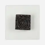 Rare Sculpted Bronze door knocker by Paul Evans, c. 1965, bronze, painted wood, sold Jan 2024