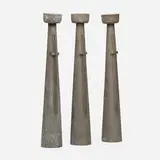 Paul Evans, Rare and Early candlesticks, set of three