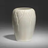Arequipa Pottery, Vase with leaves, 1912, glazed earthenware