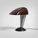 Walter Dorwin Teague, Polaroid desk lamp, model 114, 1939, Bakelite, aluminum, enameled aluminum