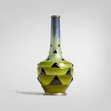 attribution Camille Fauré for Limoges, Bud vase, c. 1930, enameled aluminum