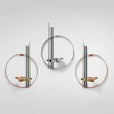 Walter von Nessen, Circular wall-mounted candleholders, set of three