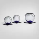 Russel Wright, Vase and candleholders, pair