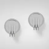 Chase Brass & Copper Co., Sconces model M527, pair, c. 1934, chrome-plated metal