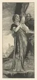 Max Klinger, Psyche und der Adler Jupiters“. Um 1882 / „Liebespaar im Gemach“ Einzeldruck aus „Brahmsphantasie. Opus XII“. Vor 1893, Radierung auf Japan / Radierung, Aquatinta und Stich auf Velin